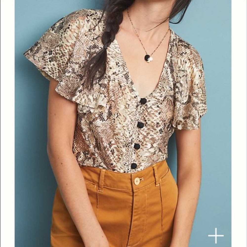 Eva Franco Willow snake printed blouse